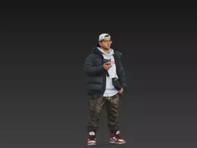 Urban Hypebeast - Modern Streetwear Character 3D model