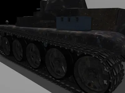 swedish tank L601 3D model
