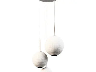 Ceiling round modern chandelier of the Middle Age MD2723 3D model