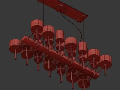 Spillray 26 Chandelier by Axo Light 3D model