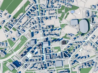Kouvola City Finland 3D model