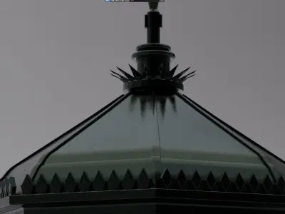 Advertising Column San Francisco Low-poly 3D model