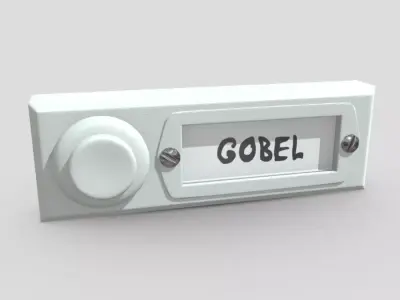 Bell Button Low-poly 3D model