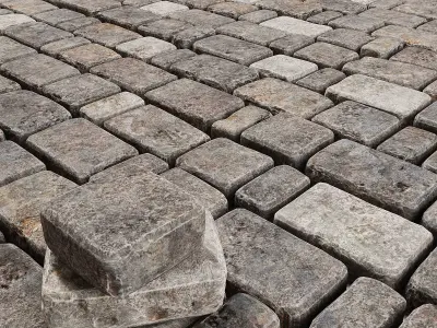 Paving stone old 3D model