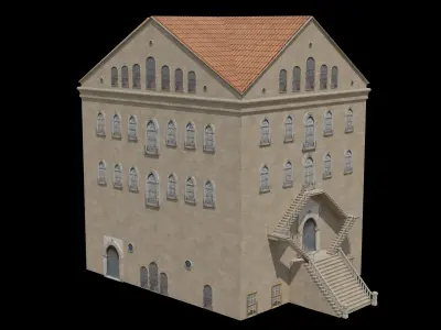 Tarsus american college Low-poly 3D model