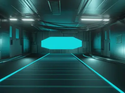Sci fi space ship room  3D model