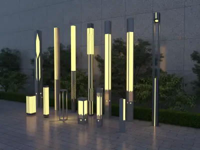 Street Light Pole 3D model buy