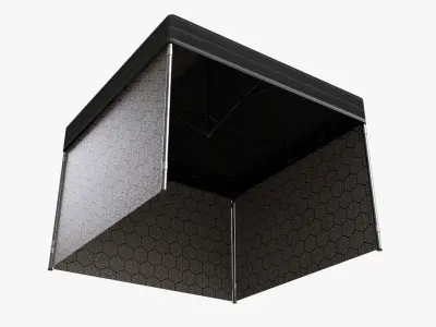 Display tent mockup 05 3D model