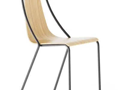 Ola S M LG Chair by Midj 3D model