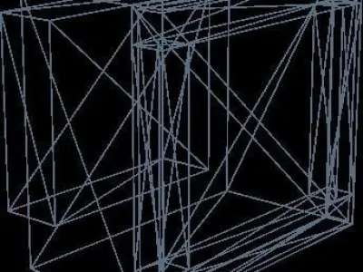 Computer Head Low-poly 3D model