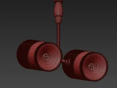 Twin lamp 3D model