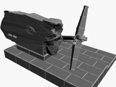 Monument of Black Sea Shipping 3D model