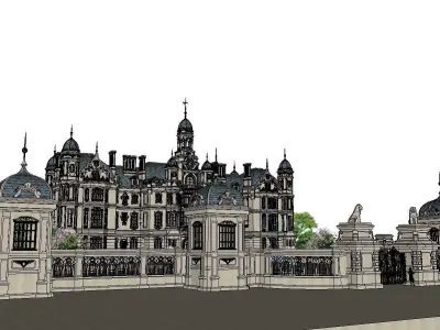 High-end-noble-villa area-01 3D model