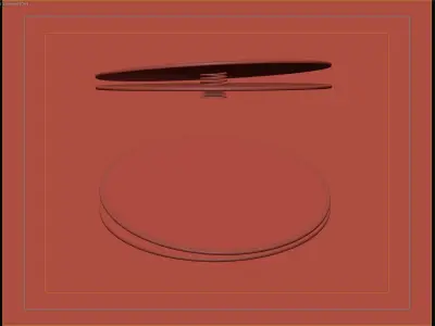 Outdoor Rotating Balance Disc for Playgrounds and Parks 3D model