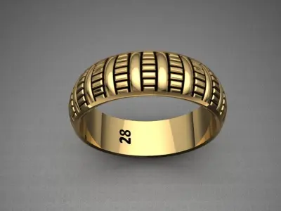 Unisex Ring 3D print model
