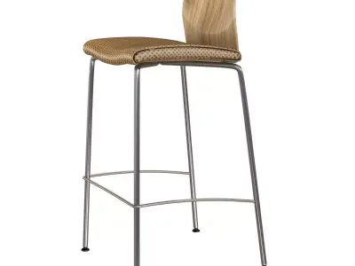 allermuir fleur bar chair 3D model