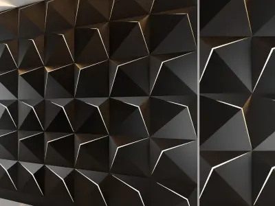 3d panel 15 Low-poly 3D model