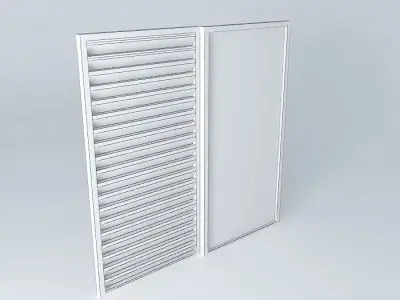 window wall with light Free 3D model