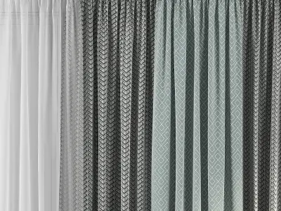 Curtain Set 289 3D model