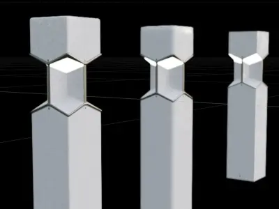 Modern Street lamp 3D model