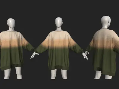 Street Clothes Low-poly 3D model