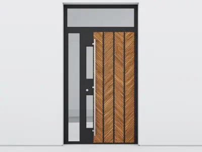 Aluminium door 228 3D model
