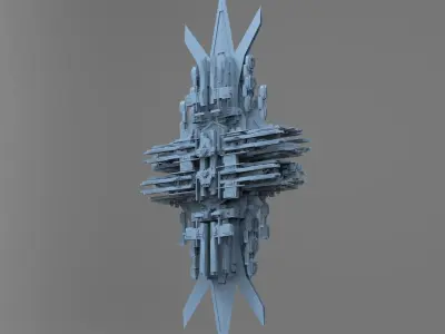Machine City Grid 1  3D model