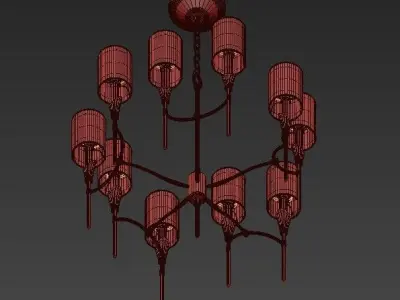 Hudson Valley 1305 Tate 10 Light Chandelier 3D model