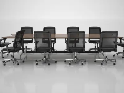  Conference Meeting Room Furniture 06 3D model