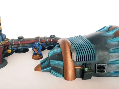 Modular industrial terrain  12 ELEMENTS AS THE FULL SET 3D print model