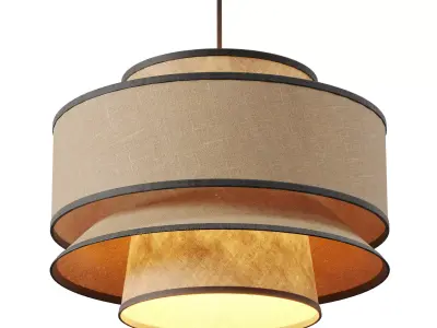 Modern Piper LED Pendant Lights Low-poly 3D model