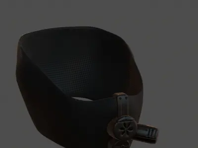 Gas mask helmet 3d model scifi Low-poly  Low-poly 3D model