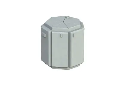 Sci Fi Object No 3326 Low Poly Low-poly 3D model