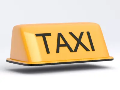 Taxi Rooftop Lamp Orange 3D model