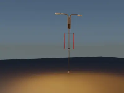 3D street light 3D model