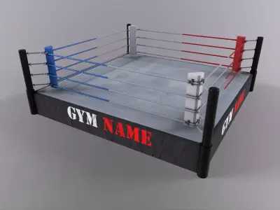 PBR Boxing Ring - Type A Low-poly 3D model