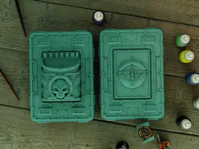 Space knight Painting Box 3D print model