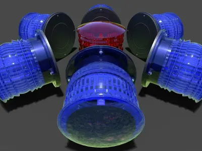 Threshold Lamp 02 Low-Poly Low-poly 3D model