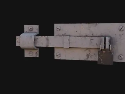 Door Lock Low-poly 3D model