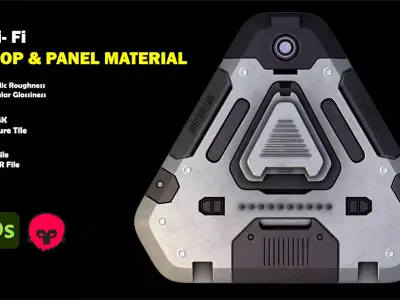 Sci-Fi Prop and Panel Material Texture