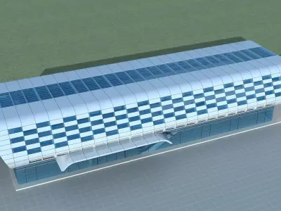 Light Rail Station 3D model