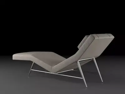 Fred Armless Chaise 3D model
