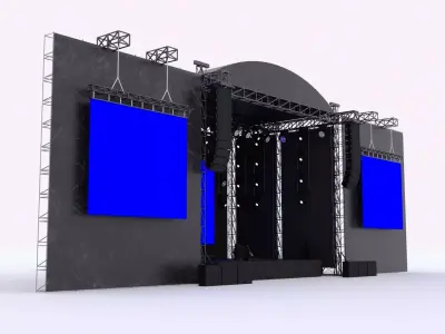 Concert Stage 3D model