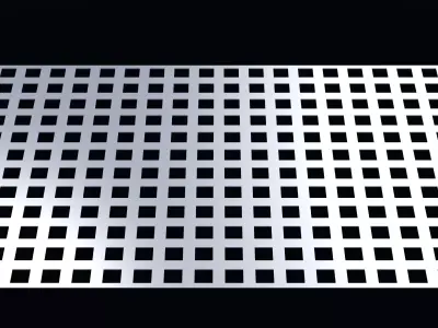 Perforated panel with 36 percent opening 25O117 3D model