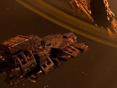 Sci-Fi Spaceship  3D model