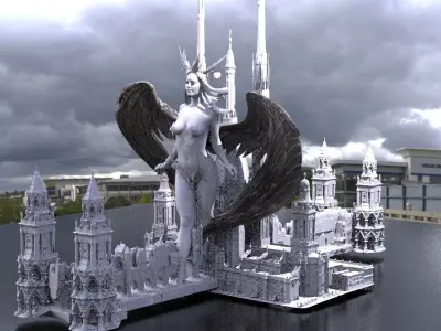 High Arch Queen Cathedral 2 3D model