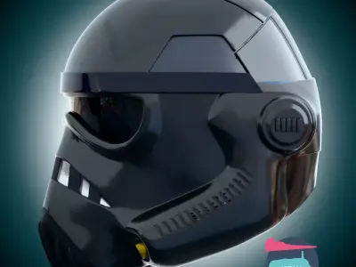 Shadow Trooper Helmet from the Jedi Knight II Outcast 3D print model