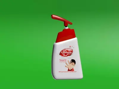 Lifebuoy hand wash Free low-poly 3D model