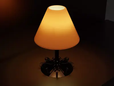 Furniture - Bed Lamp 3D model