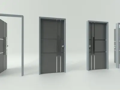 Door sets 10 3D model